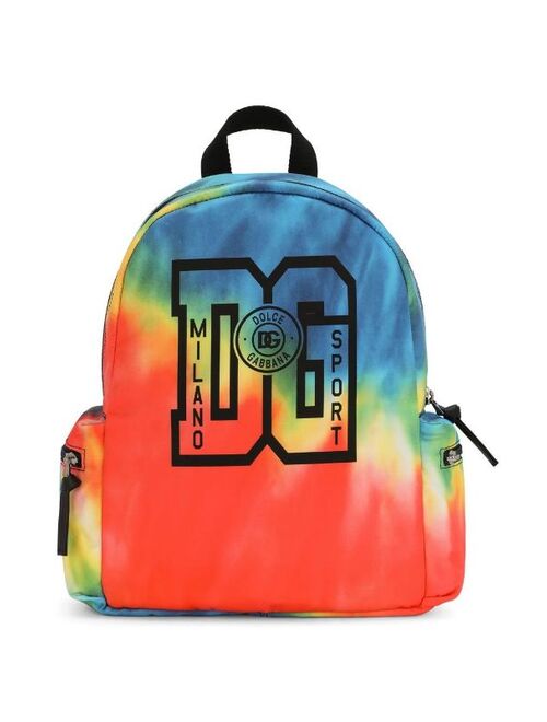 Dolce & Gabbana Kids tie-dye backpack