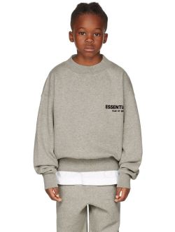 ESSENTIALS Kids Gray Logo Sweatshirt