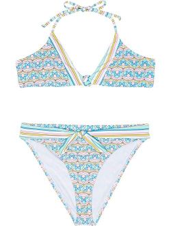 Hobie Kids Coming Up Daisies Triangle Bra and Hipster (Big Kids)