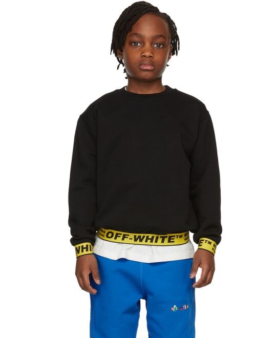 OFF-WHITE Kids Black Industrial Sweatshirt