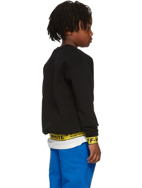 OFF-WHITE Kids Black Industrial Sweatshirt