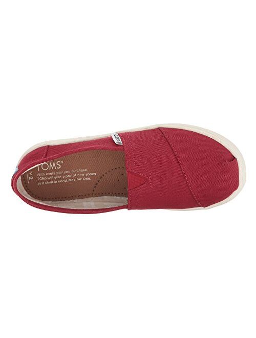 TOMS Girl's, Alpargata Classic Slip on Shoes