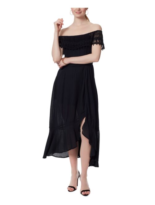 Jessica Simpson Beatrix Lace-Trim Dress