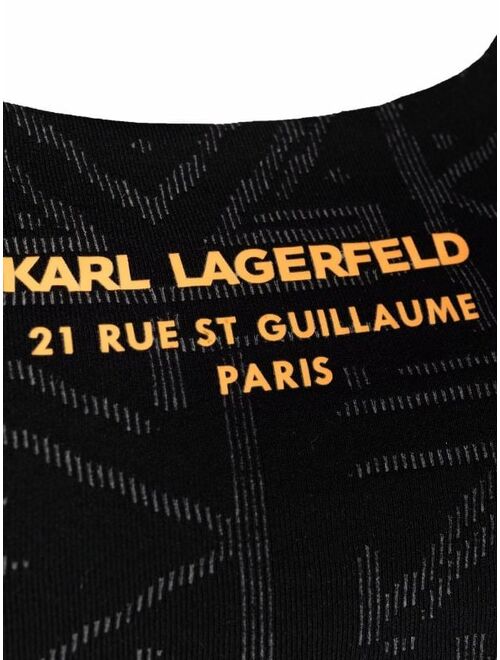 Karl Lagerfeld technical athleisure bra