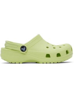 Kids Green Classic Clogs