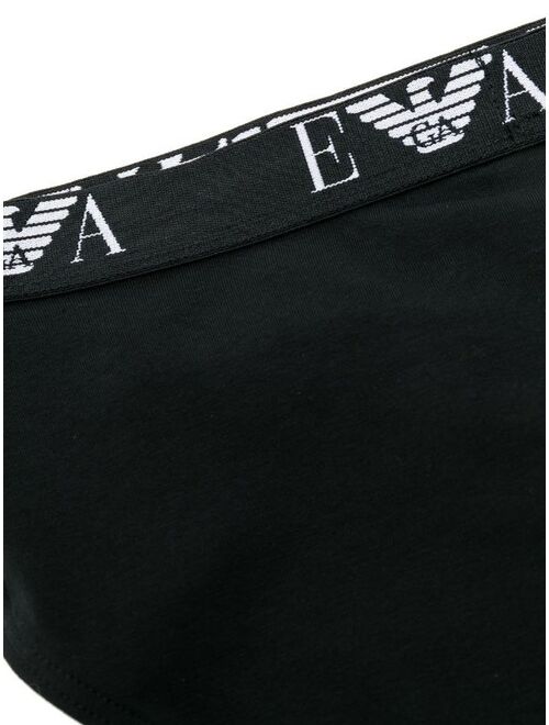 Emporio Armani logo-waistband brief pack