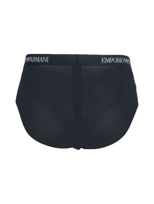 Emporio Armani logo-waist briefs (set of three)
