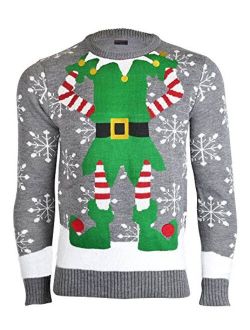 NOROZE Premium Mens Novelty Knitted Christmas Sweater Jumpers