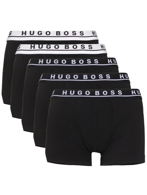 Hugo Boss BOSS five-pack logo-waistband boxers