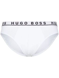 BOSS three pack logo-waistband briefs