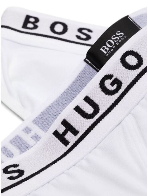 Hugo Boss BOSS three pack logo-waistband briefs