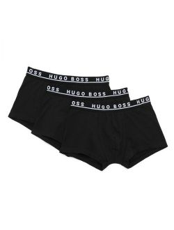 BOSS set of three logo-waistband boxers