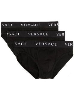 three-pack logo-waistband briefs