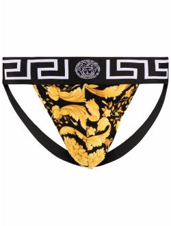 baroque pattern-print briefs