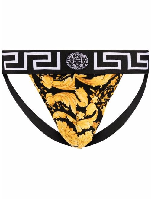 Versace baroque pattern-print briefs