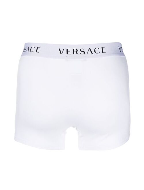 Versace pack of three logo waistband boxer shorts