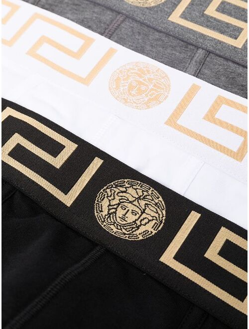 Versace Greca-print cotton briefs set