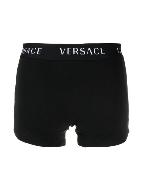 Versace logo trim boxer shorts