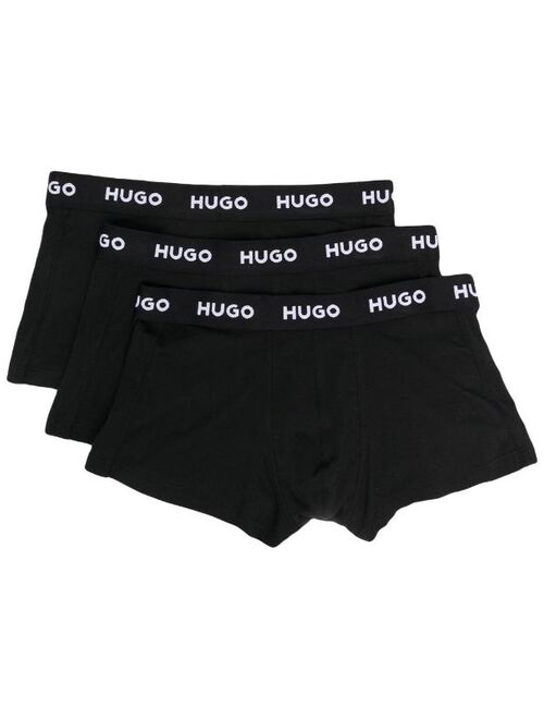 Hugo Boss BOSS logo-waistband boxer briefs 3-pack
