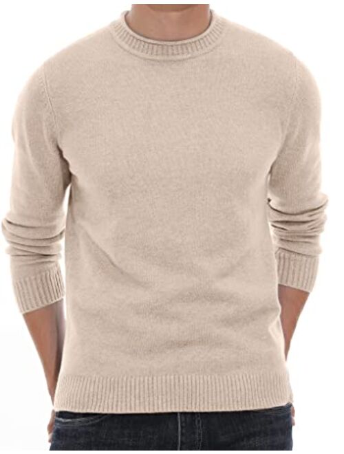 Sailwind Men's Crewneck Sweater Soft Casual Sweaters for Men Classic Pullover Sweaters with Ribbing Edge