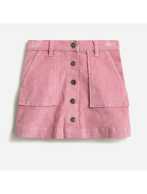 J.Crew Girls' heart-pocket corduroy skirt