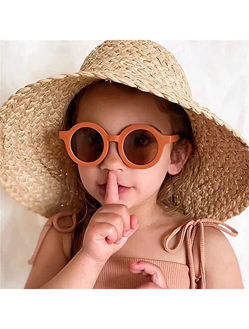 Judoo Kids Round Sunglasses Trendy Retro Cute Toddler Sunglasses UV400 Protection Sun Glasses Girls Boys Age 3-10