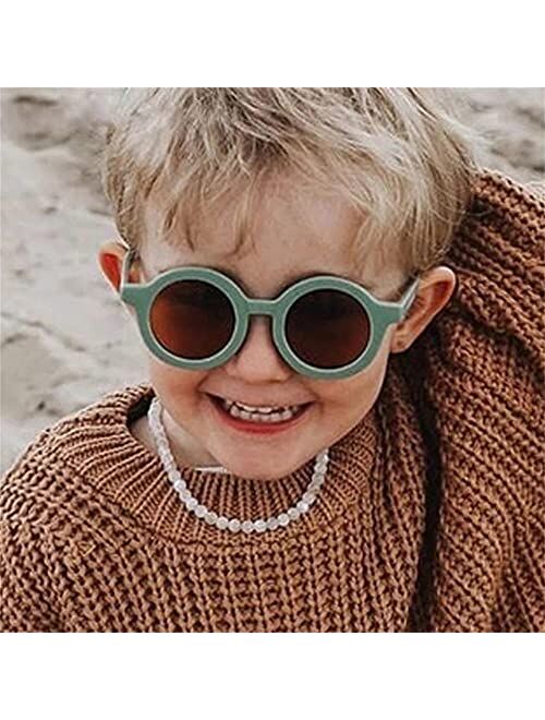 Judoo Kids Round Sunglasses Trendy Retro Cute Toddler Sunglasses UV400 Protection Sun Glasses Girls Boys Age 3-10
