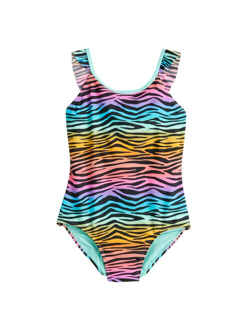 Girls 7-16 SO Show Your Stripes One-Piece Swimsuit