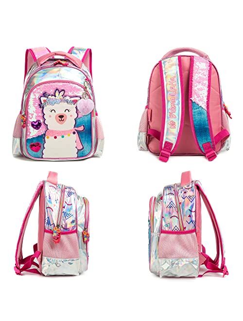 Jasminestar Kids Backpack 13 inch Toddler School Backpacks Kindergarten Bookbag for Boys and Girls (13, Alpaca)
