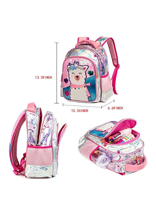 Jasminestar Kids Backpack 13 inch Toddler School Backpacks Kindergarten Bookbag for Boys and Girls (13, Alpaca)