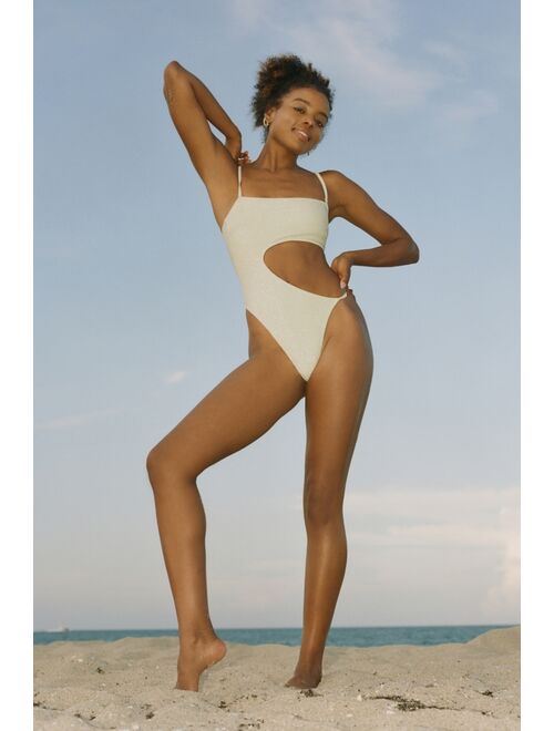Out From Under Glimmer Cutout One-Piece Swimsuit