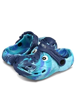 ZOOGS Kids Classic Clogs, Wide Lightweight Garden Sandals & Water Shoes, Slides Slippers, Animal EVA Mules for Boys & Girls