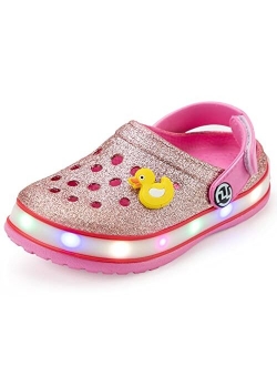 VIYEAR Kids Boys Girls LED Clogs Cute Lightweight Summer Slippers Garden Beach Sandals