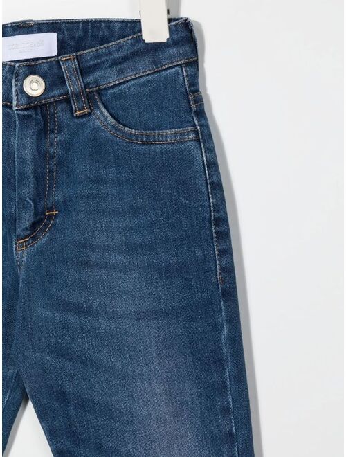 Roberto Cavalli Junior mid-rise straight leg jeans
