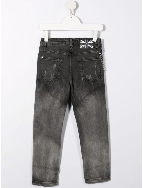 John Richmond Junior chain-embellished skinny jeans