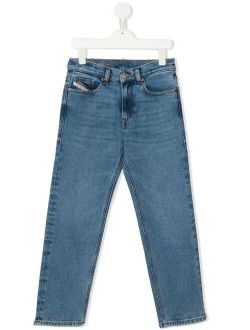 Kids mid-rise straight-leg jeans