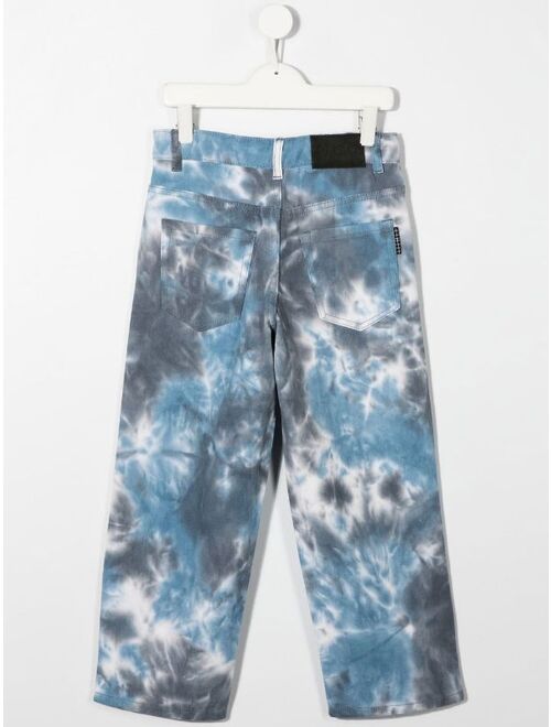 Molo Aiden tie-dye print cotton jeans