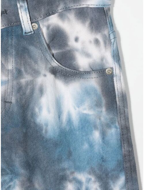 Molo Aiden tie-dye print cotton jeans