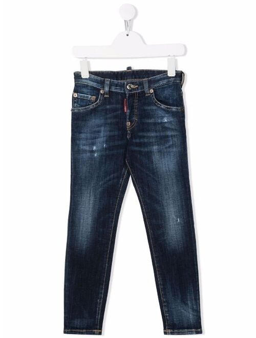 Dsquared2 Kids straight-leg distressed jeans
