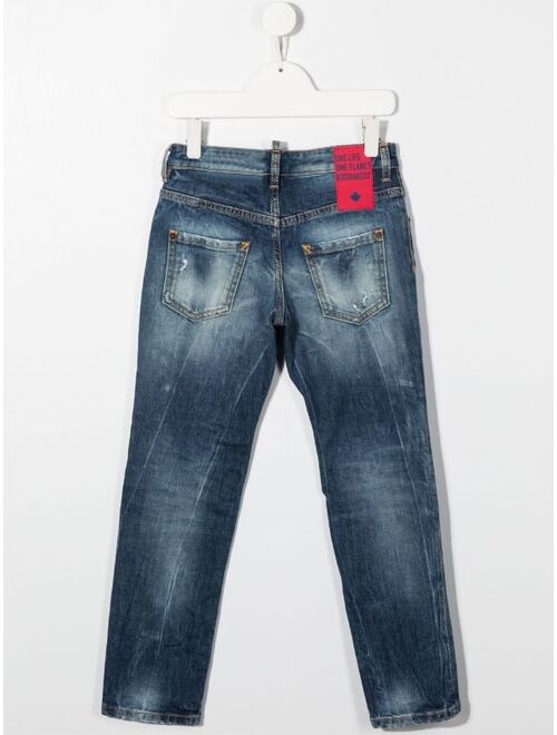 Dsquared2 Kids washed Jean Trousers