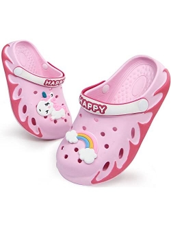 Sooneeya Kids Clogs with Cartoon Charms Girls Garden Shoes Toddler Summer Cute Sandals Boys Slippers Outdoor Indoor