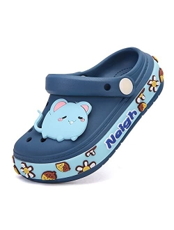 XIANV Kids Classic Clogs Cute Cartoon Graphic Garden Clogs Slip on Water Shoes for Boys Girls