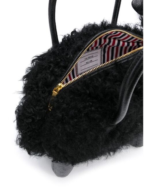 Thom Browne Sheep pebbled leather tote bag