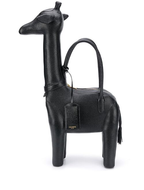 Thom Browne Giraffe pebbled leather tote bag