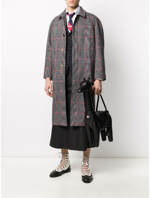 Thom Browne Giraffe pebbled leather tote bag