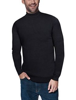 X RAY Mock Turtleneck & Mock Neck Sweater for Men, Slim Fit Pullover with Roll Collar (Regular and Big & Tall)