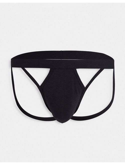 ASOS DESIGN jock strap with cut out front panels