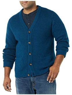 Men's Long-Sleeve Soft Touch Cardigan Sweater