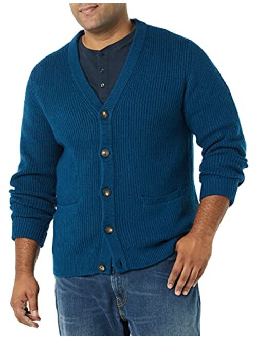 Amazon Essentials Men's Long-Sleeve Soft Touch Cardigan Sweater