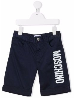 Kids logo-print bermuda shorts